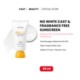 ANUA Zero-Cast Moisturizing Finish Sunscreen 50ml