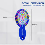 SEASEE Rainbow Volume brush With Mirror (On the Go)