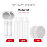SEASEE 6 Layer Shower Filter Family Package