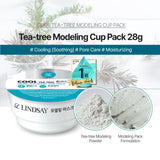 LINDSAY Cool Tea-Tree Modelling Mask Cup Pack 28g