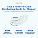 ANUA 8 Hyaluronic Acid Moisturizing Gentle Gel Cleanser 150ml