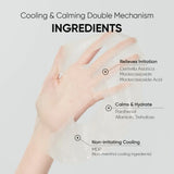 Cooling & calming double mechanism ingredients