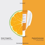 SOOHOO Vita C Green Tangerine Sun Lotion 30ml | Physical Sunscreen SPF 50+ PA++++