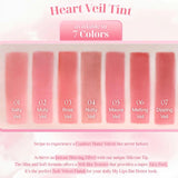 YNM Heart Veil Tint 3gr| Instant Blurring Tint Korea Silicone Applicator Warna Natural