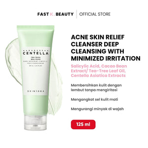 SKIN1004 Madagascar Kulit Sensitif Centella Tea-Trica BHA Foam 125ml