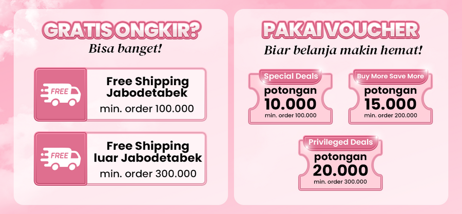 Voucher gratis ongkir dan harga special