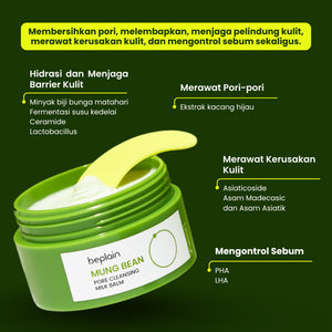 BEPLAIN Mung Bean Pore Cleansing Milk Balm 100ml