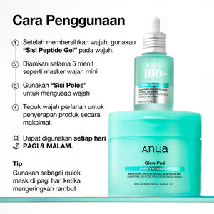 ANUA PDRN 100 Hyaluronic Acid Serum Pad 60ea