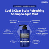 KUNDAL Cool and Clear Scalp Refreshing Shampoo Aqua Mint 500ml