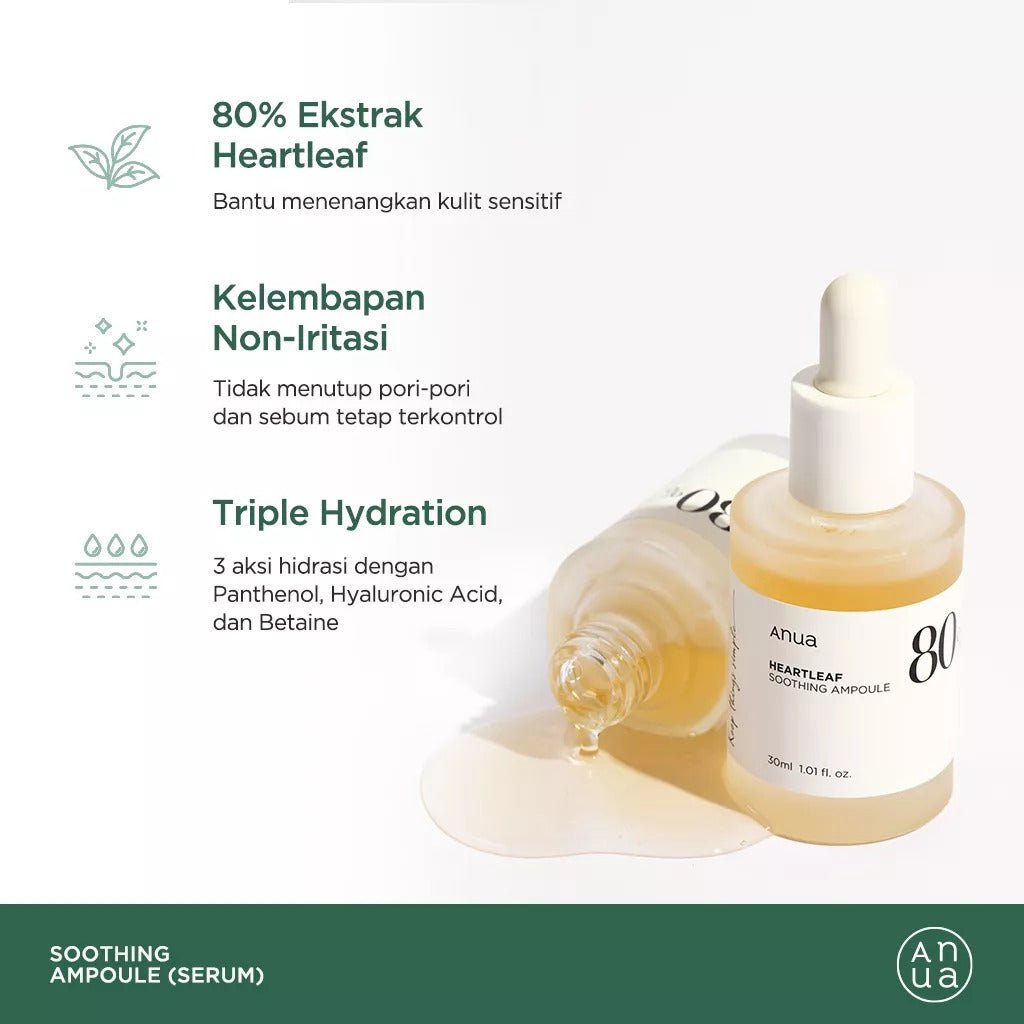 ANUA Heartleaf 80% Soothing Ampoule