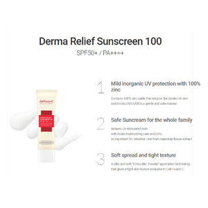 CELL FUSION C Derma Relief Sunscreen 100 SPF50+/PA+++ 50ml