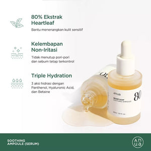 ANUA Heartleaf Series Soothing Series (Toner 40ml + Ampoule 10ml)