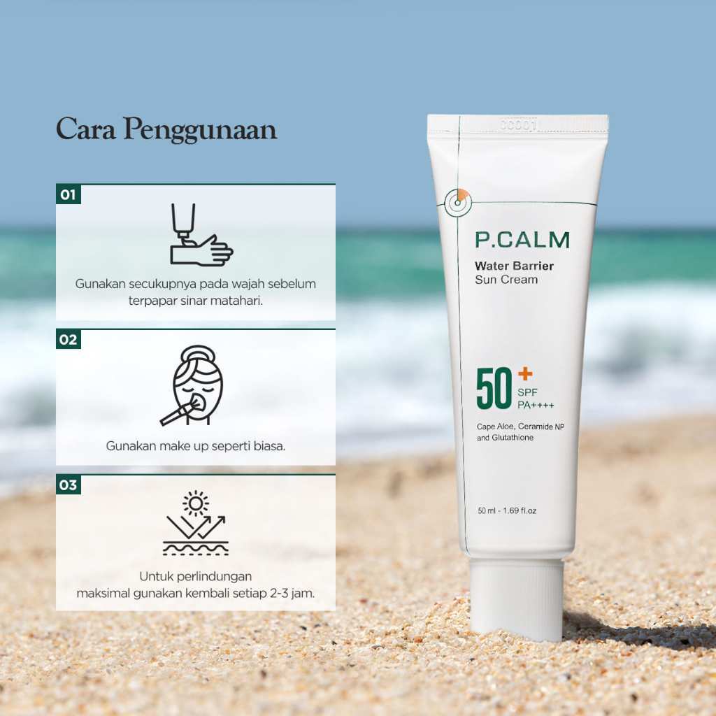 P.CALM Water Barrier Suncream SPF 50+/ PA++++ 50ml