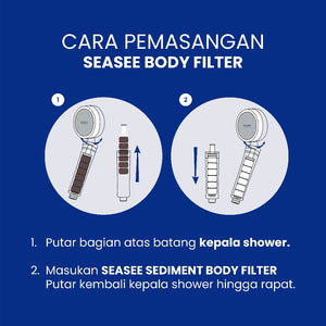 SEASEE 6 Layers Shower Filter 3 Months Package