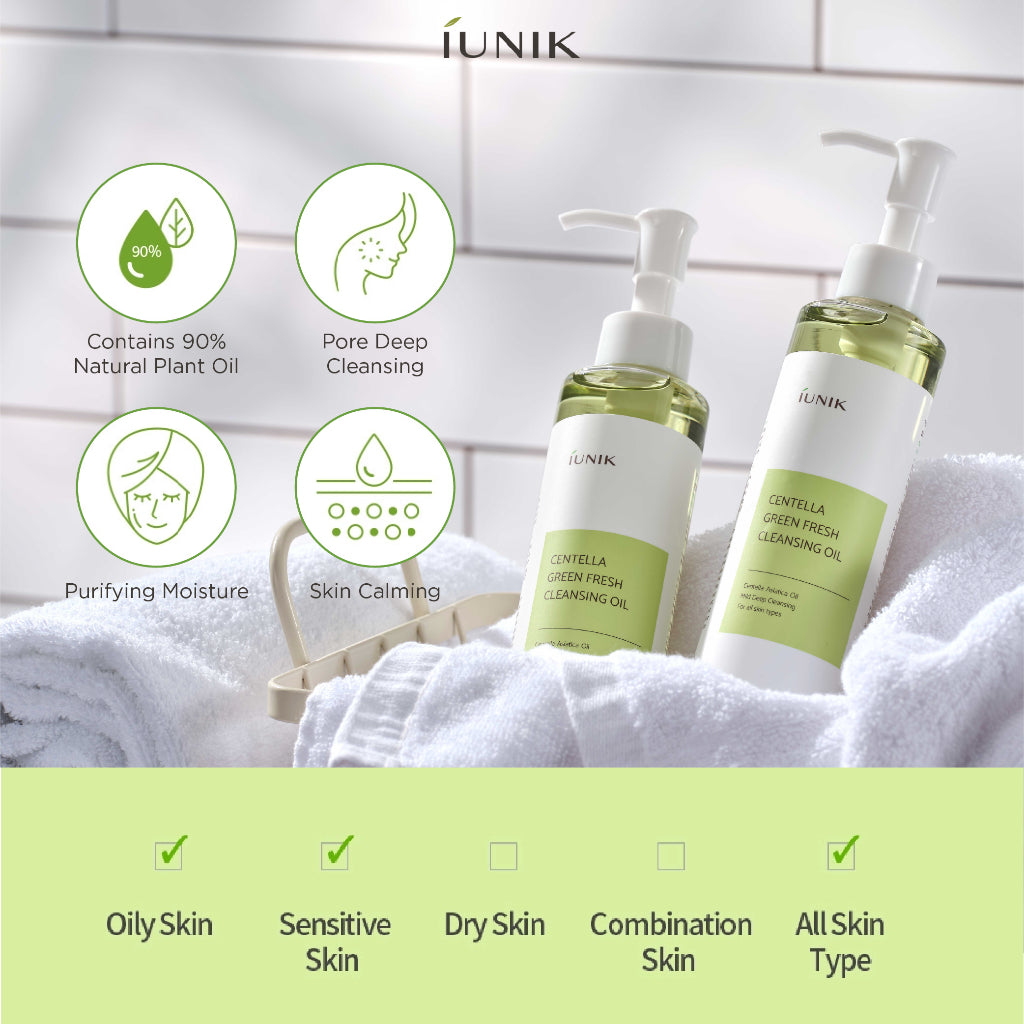 IUNIK - Centella Green Fresh Cleansing Oil 200ml