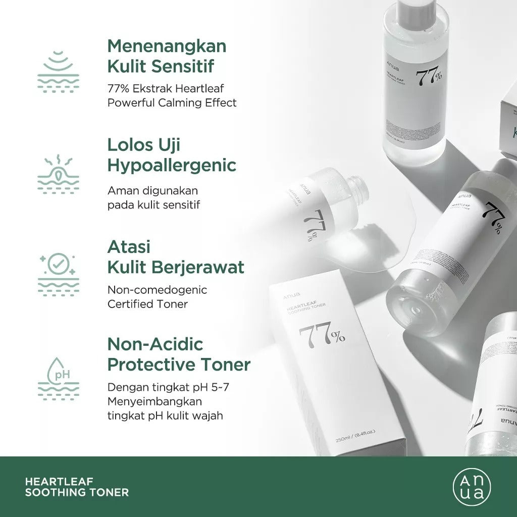 ANUA Heartleaf Series Soothing Series (Toner 40ml + Ampoule 10ml)