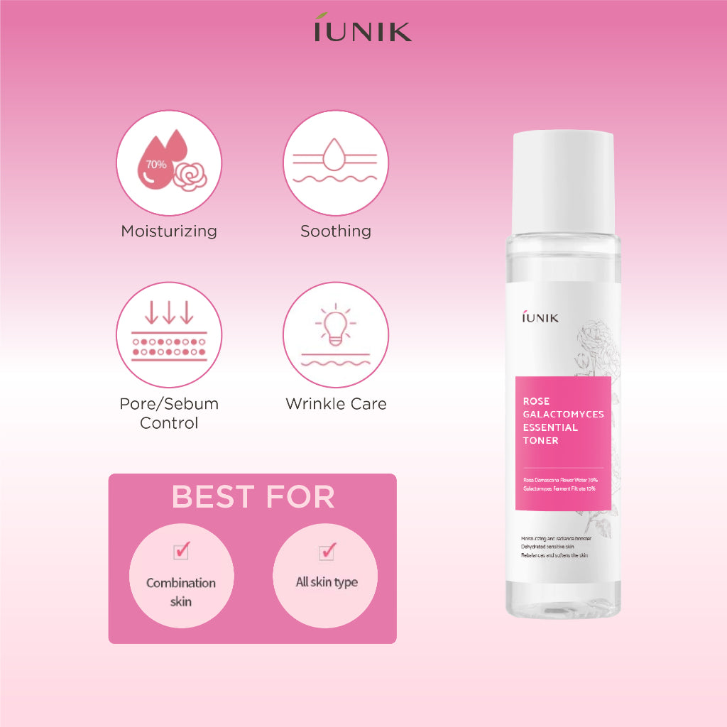 IUNIK - Rose Galactomyces Essential Toner 200ml