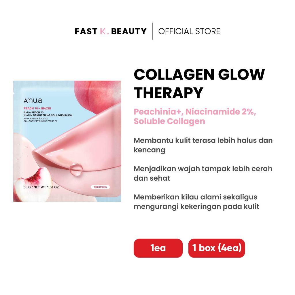 ANUA Peach 70 Niacin Brightening Collagen Mask