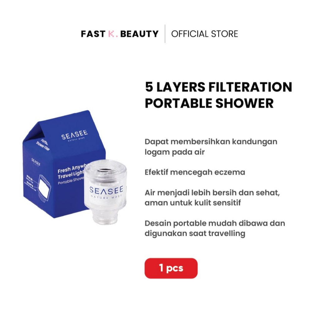 SEASEE Portable Shower Filter with 5 Layers of Filteration