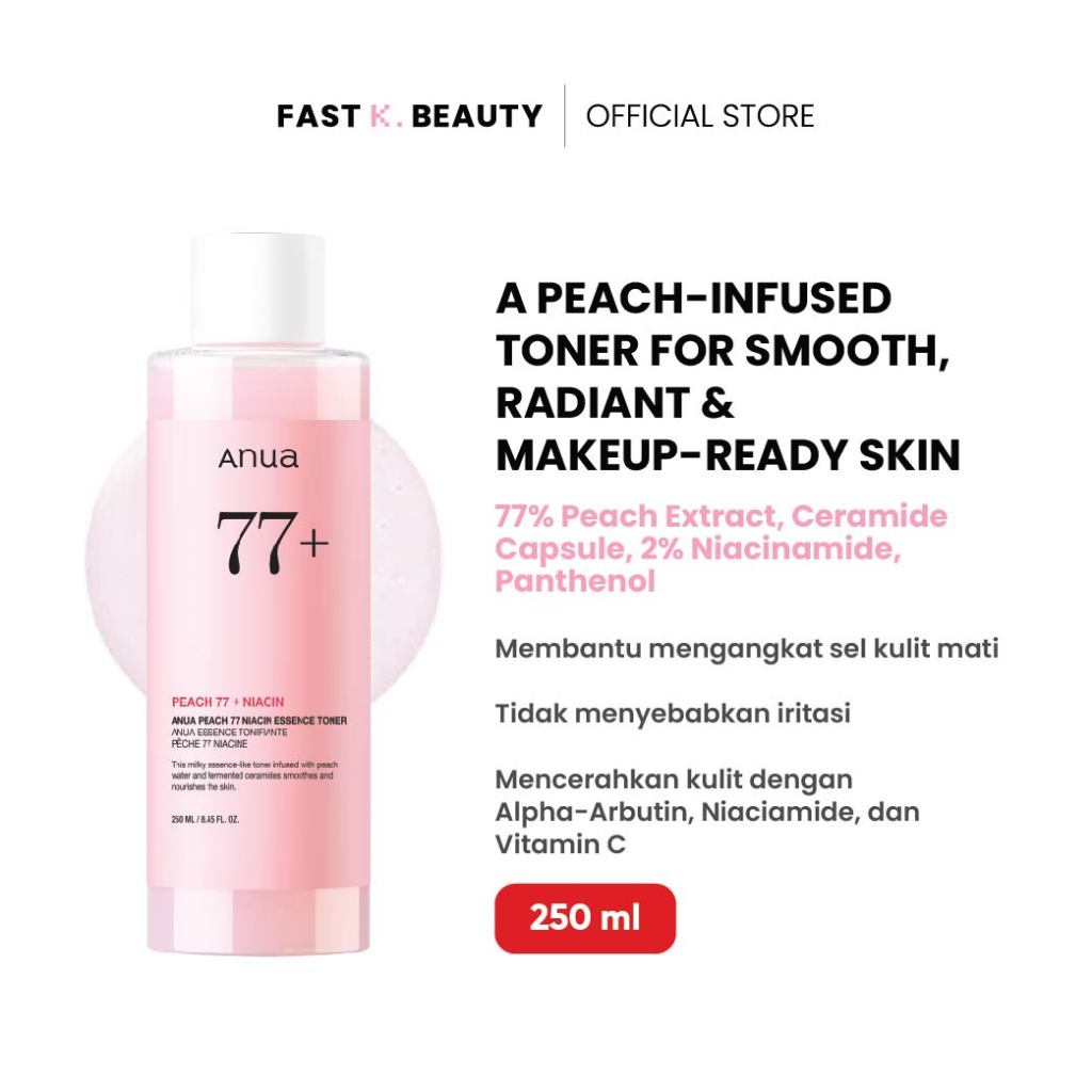 ANUA Peach 77% Niacin Essence Toner 250ml