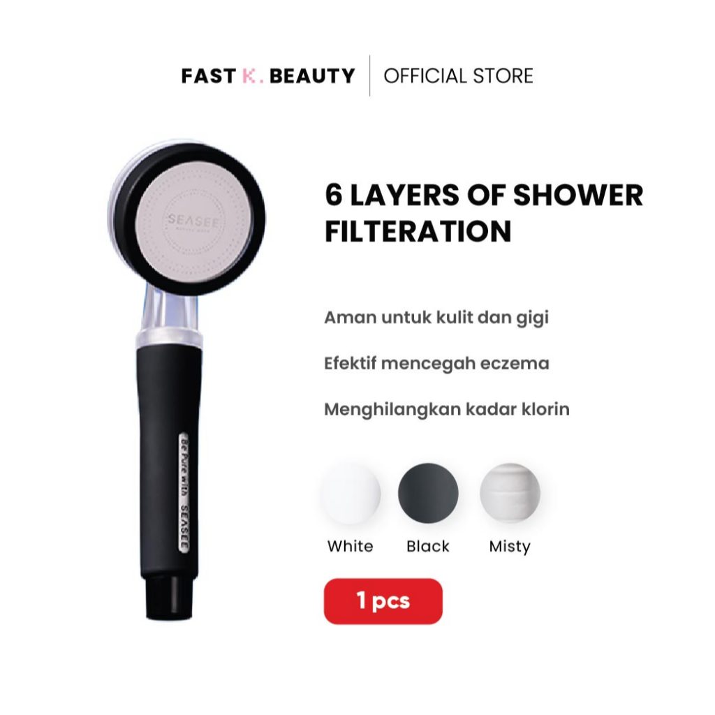 SEASEE Shower Set 6 Layers of Filterlation Penyaring Air Shower