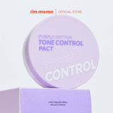 I'M MEME Purple Cotton Tone Control Pact