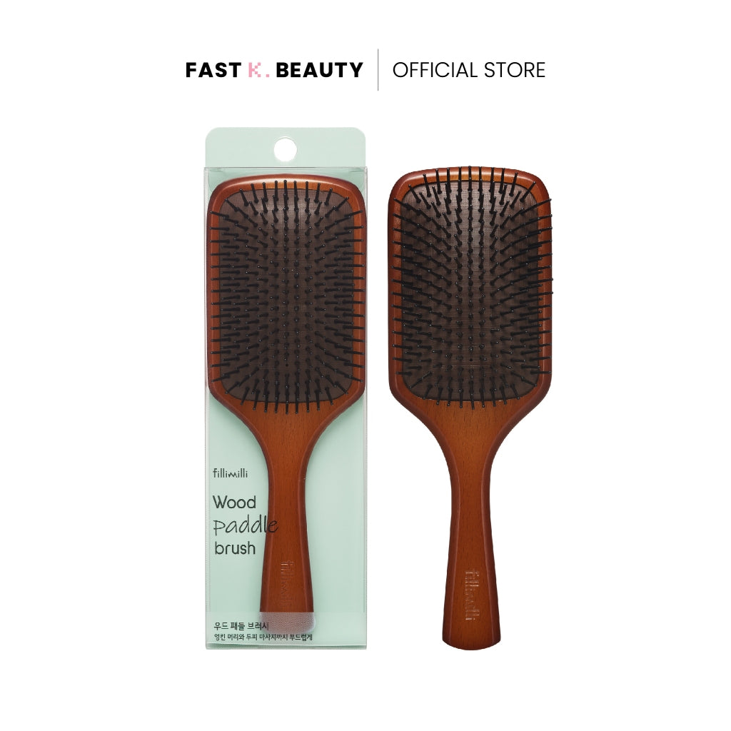 FILLIMILLI Wood Paddle Brush