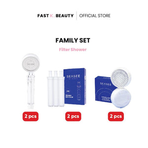 SEASEE 6 Layer Shower Filter Family Package