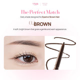 YNM Super Slim Skinny Brow Pensil Alis Natural Korea 1.5mm - Brown/Black