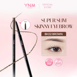 YNM Super Slim Skinny Brow Pensil Alis Natural Korea 1.5mm - Brown/Black