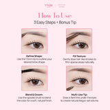 YNM Super Slim Skinny Brow Pensil Alis Natural Korea 1.5mm - Brown/Black