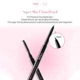 YNM Super Slim Skinny Brow Pensil Alis Natural Korea 1.5mm - Brown/Black